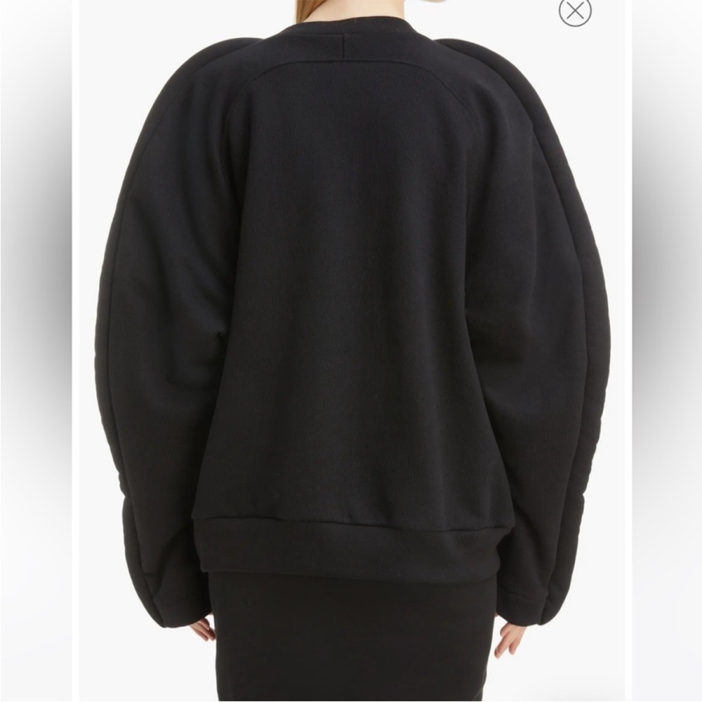 Dries Van Noten Black Sculptural Sweatshirt - Picture 6 of 10